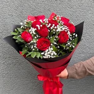 9 Kırmızı Gül