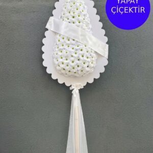 Beyaz Yapay Düğün Çiçeği