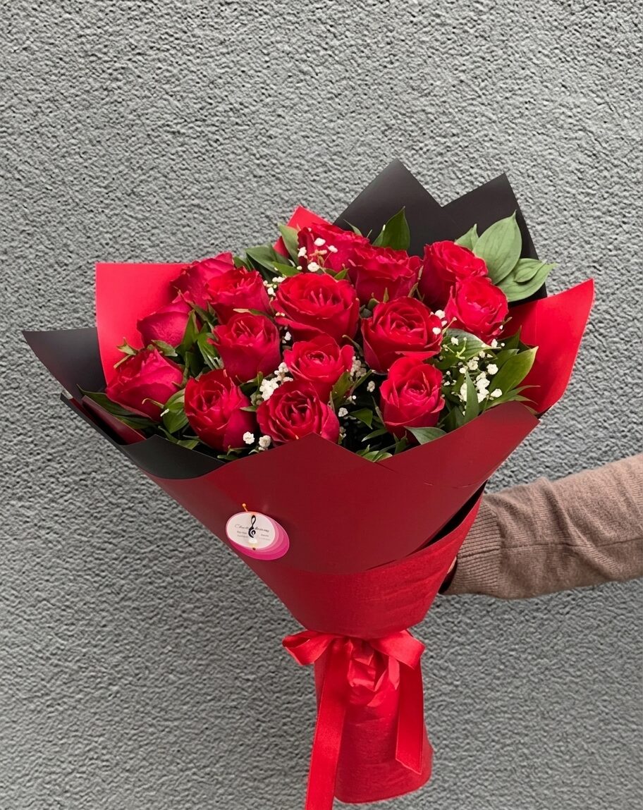 Kıpkırmızı Aşk 15 Kırmızı Gül