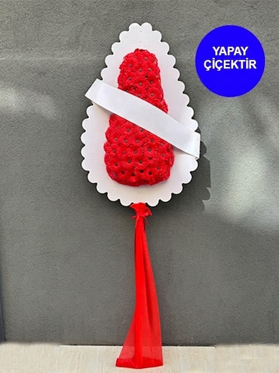 Kırmızı Yapay Düğün Çiçeği